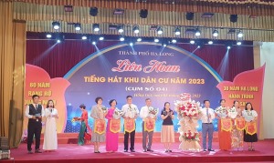 Phường Hồng Gai tham gia Liên hoan tiếng hát khu dân cư cụm số 4 Thành phố Hạ Long năm 2023