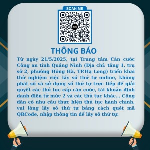 Thông báo triển khai thử nghiệm hệ thống lấy số thứ tự trực tuyến