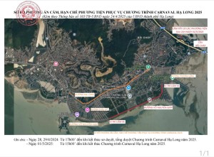Thông báo về việc cấm đường, hạn chế phương tiện giao thông trên địa bàn thành phố Hạ Long để tổ chức Chương trình Carnaval Hạ Long năm 2025