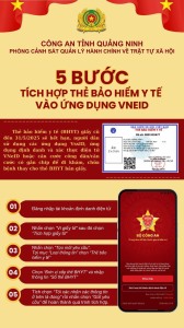 5 bước tích hợp thẻ Bảo hiểm Y tế  vào ứng dụng VNeID